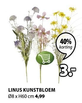 Promoties Linus kunstbloem - Huismerk - Jysk - Geldig van 09/09/2019 tot 22/09/2019 bij Jysk