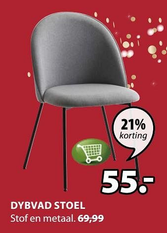 Promoties Dybvad stoel - Huismerk - Jysk - Geldig van 09/09/2019 tot 22/09/2019 bij Jysk