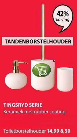 Promotions Tingsryd serie toiletborstelhouder - Produit Maison - Jysk - Valide de 09/09/2019 à 22/09/2019 chez Jysk