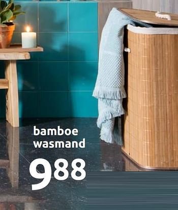 Promoties Bamboe wasmand - Huismerk - Action - Geldig van 11/09/2019 tot 17/09/2019 bij Action