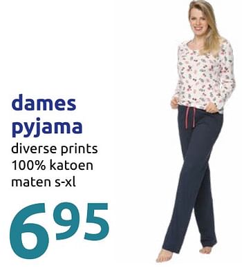 Promoties Dames pyjama - Huismerk - Action - Geldig van 11/09/2019 tot 17/09/2019 bij Action