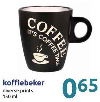Promoties Koffiebeker - Huismerk - Action - Geldig van 11/09/2019 tot 17/09/2019 bij Action