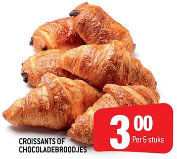 Promotions Croissants of chocoladebroodjes - Produit Maison - Smatch - Valide de 11/09/2019 à 17/09/2019 chez Smatch