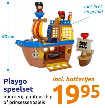 Promoties Playgo speelset - Huismerk - Action - Geldig van 11/09/2019 tot 17/09/2019 bij Action
