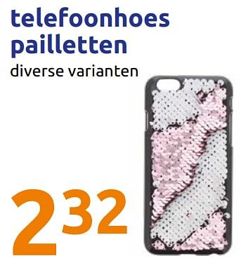 Promoties Telefoonhoes pailletten - Huismerk - Action - Geldig van 11/09/2019 tot 17/09/2019 bij Action