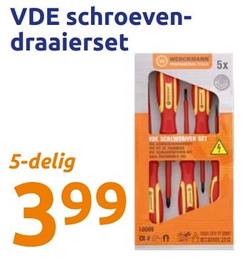 Promotions Vde schroevendraaierset - VDE - Valide de 11/09/2019 à 17/09/2019 chez Action
