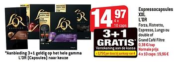 Promoties Espressocapsules xxl l`or - Douwe Egberts - Geldig van 11/09/2019 tot 17/09/2019 bij Smatch