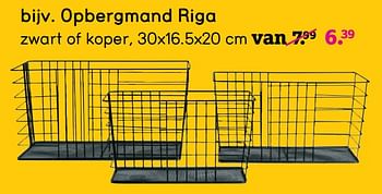 Promotions Opbergmand riga - Produit maison - Leen Bakker - Valide de 09/09/2019 à 22/09/2019 chez Leen Bakker