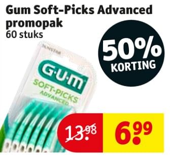 GUM Gum soft-picks promopak - Promotie bij Kruidvat