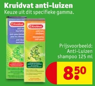 Promoties Kruidvat anti-luizen anti-luize shampoo - Huismerk - Kruidvat - Geldig van 10/09/2019 tot 22/09/2019 bij Kruidvat