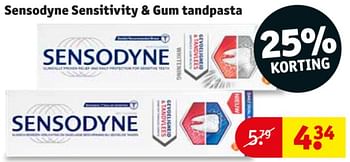Promotions Sensodyne sensitivity + gum tandpasta - Sensodyne - Valide de 10/09/2019 à 22/09/2019 chez Kruidvat