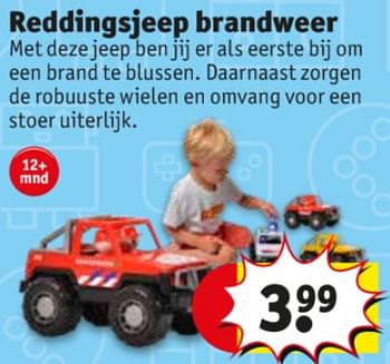Promoties Reddingsjeep brandweer - Huismerk - Kruidvat - Geldig van 10/09/2019 tot 22/09/2019 bij Kruidvat