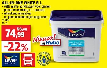 Promoties All-in-one white - Levis - Geldig van 11/09/2019 tot 22/09/2019 bij Hubo