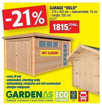 Promoties Garage oslo - Gardenas - Geldig van 11/09/2019 tot 22/09/2019 bij Hubo
