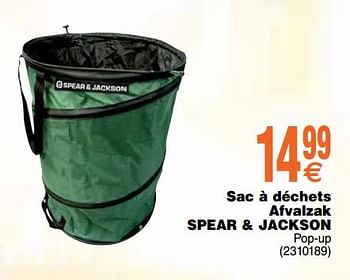 Promoties Sac à déchets afvalzak spear + jackson - Spear & Jackson - Geldig van 10/09/2019 tot 23/09/2019 bij Cora