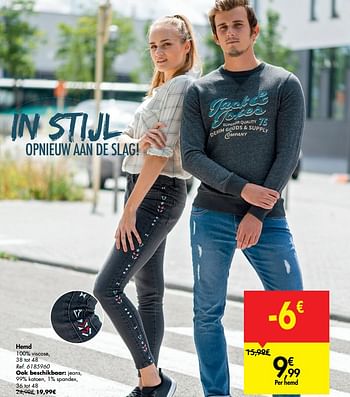 Promoties Hemd - Huismerk - Carrefour  - Geldig van 11/09/2019 tot 23/09/2019 bij Carrefour