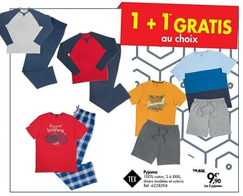 Promotions Pyjama - Tex - Valide de 11/09/2019 à 23/09/2019 chez Carrefour