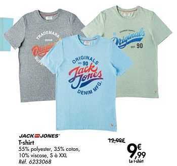 Promotions T-shirt - Jack & Jones - Valide de 11/09/2019 à 23/09/2019 chez Carrefour