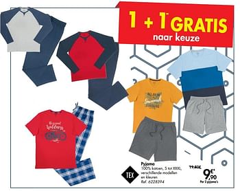 Promoties Pyjama - Tex - Geldig van 11/09/2019 tot 23/09/2019 bij Carrefour