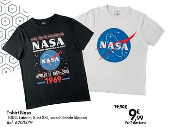 Promoties T-shirt nasa - Huismerk - Carrefour  - Geldig van 11/09/2019 tot 23/09/2019 bij Carrefour