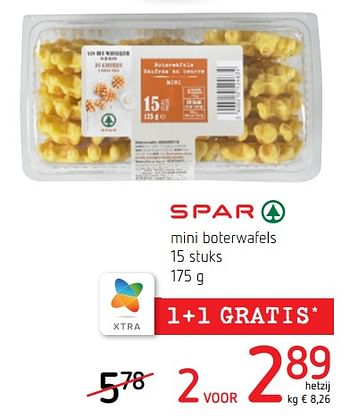 Promotions Mini boterwafels - Spar - Valide de 12/09/2019 à 25/09/2019 chez Spar (Colruytgroup)
