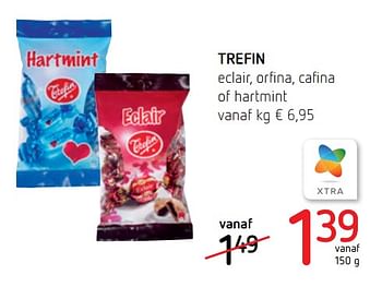 Promoties Trefin eclair, orfina, cafina of hartmint - Trefin - Geldig van 12/09/2019 tot 25/09/2019 bij Spar (Colruytgroup)