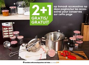 Promoties Aardbei ontkroner-équeuteur de fraise - Huismerk - Blokker - Geldig van 04/09/2019 tot 01/10/2019 bij Blokker