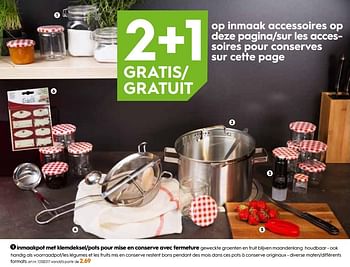 Promoties Inmaakpot met klemdeksel-pots pour mise en conserve avec fermeture - Bormioli Rocco  - Geldig van 04/09/2019 tot 01/10/2019 bij Blokker
