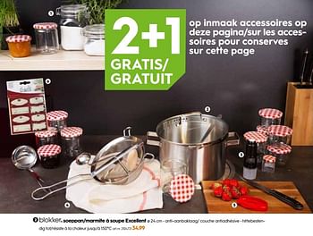 Promoties Soeppan-marmite à soupe excellent - Huismerk - Blokker - Geldig van 04/09/2019 tot 01/10/2019 bij Blokker