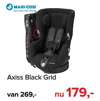 Promoties Axiss black grid - Maxi-cosi - Geldig van 02/09/2019 tot 28/09/2019 bij Baby-Dump