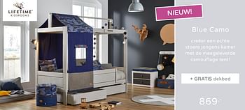 Promoties Blue camo - Lifetime Kidsrooms - Geldig van 08/09/2019 tot 28/09/2019 bij Baby & Tiener Megastore