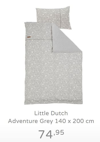 Promoties Little dutch adventure grey - Little Dutch - Geldig van 08/09/2019 tot 28/09/2019 bij Baby & Tiener Megastore