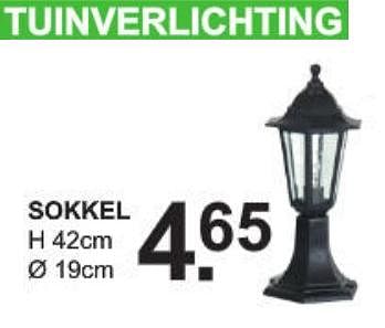 Promoties Tuinverlichting sokkel - Huismerk - Van Cranenbroek - Geldig van 09/09/2019 tot 28/09/2019 bij Van Cranenbroek