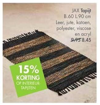 Promotions Jax tapijt - Produit maison - Casa - Valide de 06/08/2019 à 29/09/2019 chez Casa