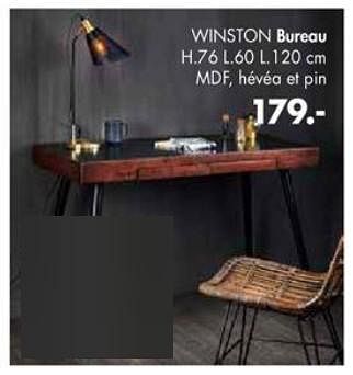 Promotions Winston bureau - Produit maison - Casa - Valide de 06/08/2019 à 29/09/2019 chez Casa