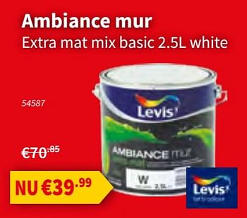 Promoties Ambiance mur extra mat mix basic - Levis - Geldig van 12/09/2019 tot 25/09/2019 bij Cevo Market