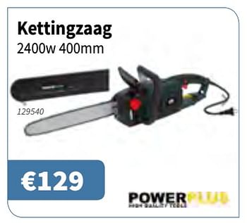 Promoties Powerplus kettingzaag 2400w 400mm - Powerplus - Geldig van 12/09/2019 tot 25/09/2019 bij Cevo Market