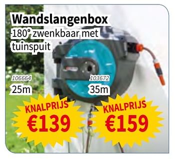 Promoties Wandslangenbox - Gardena - Geldig van 12/09/2019 tot 25/09/2019 bij Cevo Market