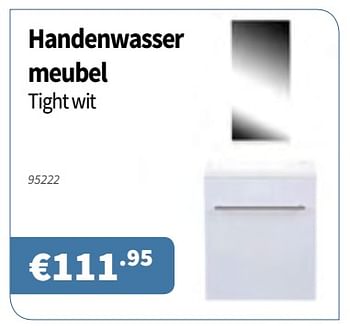 Promoties Handenwasser meubel tight wit - Huismerk - Cevo - Geldig van 12/09/2019 tot 25/09/2019 bij Cevo Market
