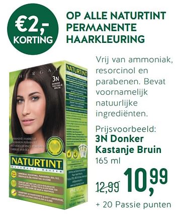 Promoties Op alle naturtint permanente haarkleuring 3n donker kastanje bruin - Naturtint - Geldig van 09/09/2019 tot 06/10/2019 bij Holland & Barret