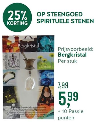 Promotions Op steengoed spirituele stenen bergkristal - Produit maison - Holland & Barrett - Valide de 09/09/2019 à 06/10/2019 chez Holland & Barret