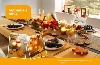 Promotions Feuille d`érable bois jaune ou orange - Produit Maison - Ava - Valide de 09/09/2019 à 03/11/2019 chez Ava