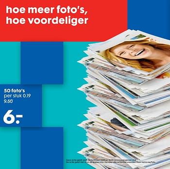 Promoties 50 foto`s - Huismerk - Hema - Geldig van 04/09/2019 tot 17/09/2019 bij Hema