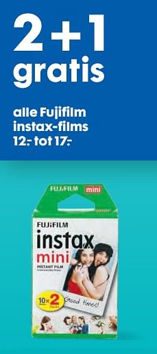 Promoties Fujifilm instax-films - Fujifilm - Geldig van 04/09/2019 tot 17/09/2019 bij Hema