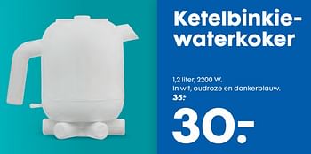 Promoties Ketelbinkiewaterkoker - Huismerk - Hema - Geldig van 04/09/2019 tot 17/09/2019 bij Hema