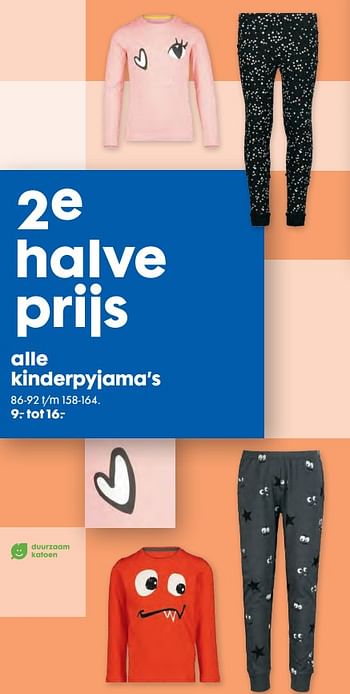 Promotions Kinderpyjama`s - Produit maison - Hema - Valide de 04/09/2019 à 17/09/2019 chez Hema