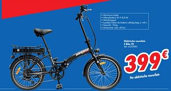 noedels formaat Conclusie Nordic Elektrische vouwfiets e-bike 20 - Promotie bij Carrefour
