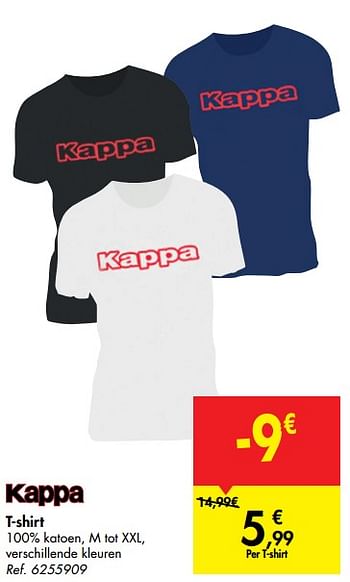 Promoties T-shirt - Kappa - Geldig van 11/09/2019 tot 16/09/2019 bij Carrefour