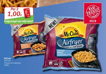 Promoties Mccain airfryer frieten of kroketten - Mc Cain - Geldig van 01/09/2019 tot 30/09/2019 bij Intermarche
