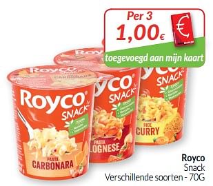 Promoties Royco snack - Royco - Geldig van 01/09/2019 tot 30/09/2019 bij Intermarche